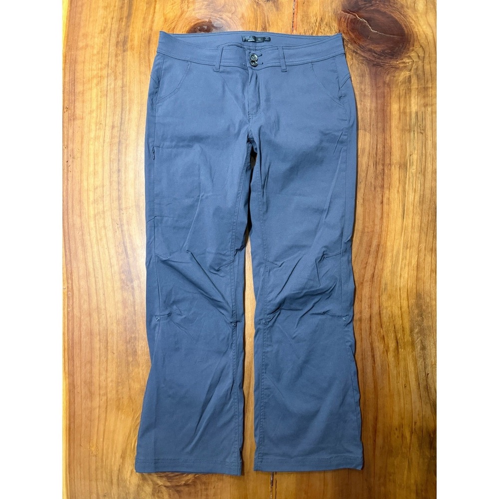 Prana Halle Bootcut Women's Hiking Pants 12 Nylon Gray W4HASH113 Stretch M17